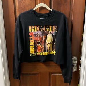 Notorious BIG band cropped sweatshirt size medium